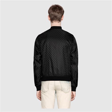 gucci mens nylon bomber jacket